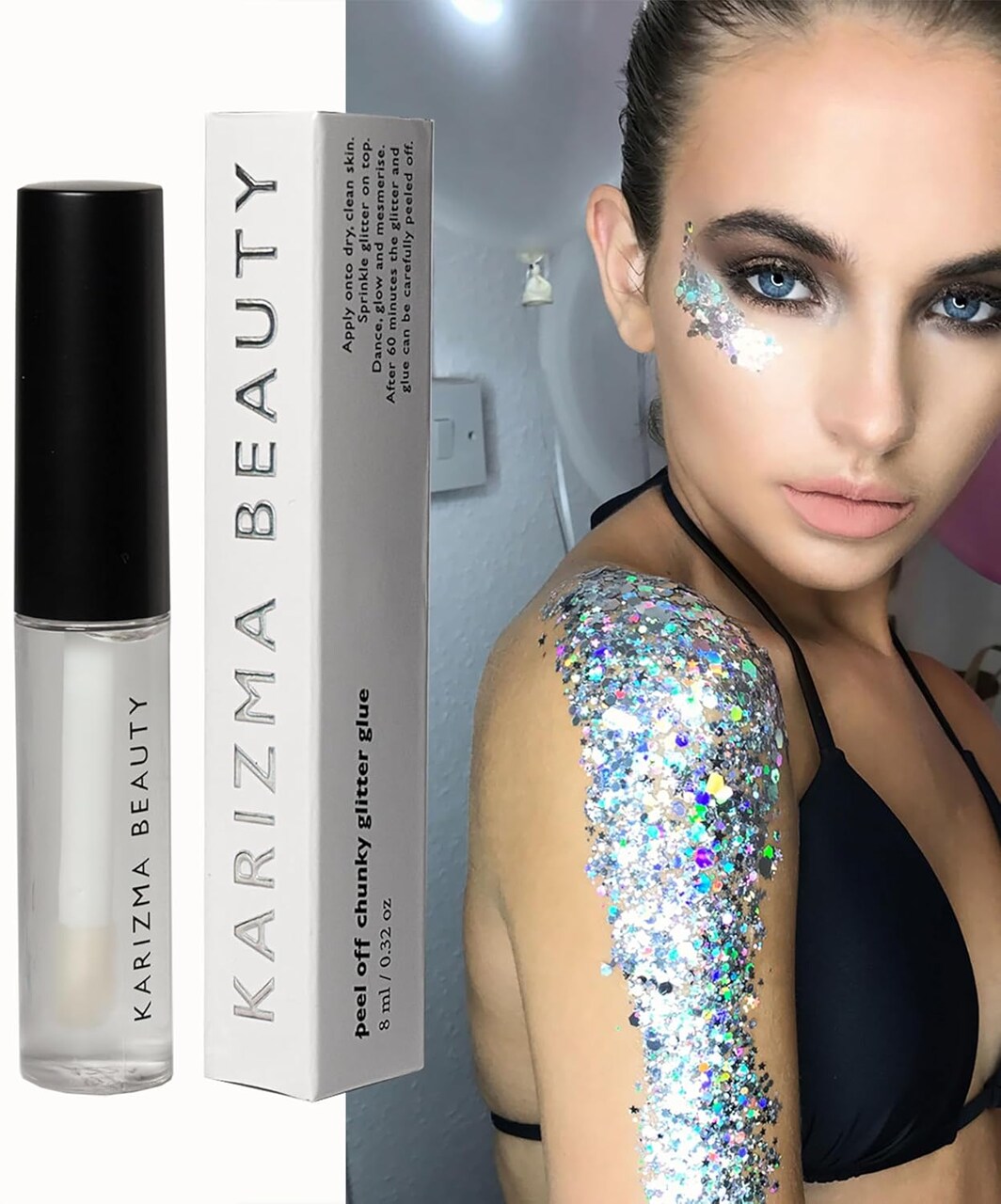Face Chunky Glitter Glue Adhesive Body Cosmetic Makeup Glitter Primer